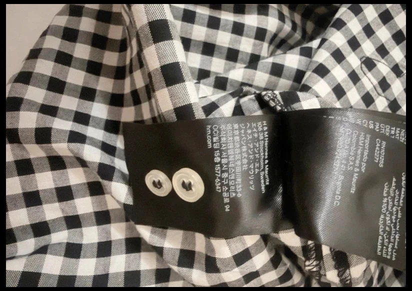 Camisa longa xadrez com bordados H&M Divided – photo 6